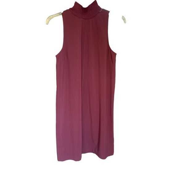 Athleta Women’s Initiative Zipper Mock Neck Sleeveless Sun Dress Maroon XS - Picture 6 of 13